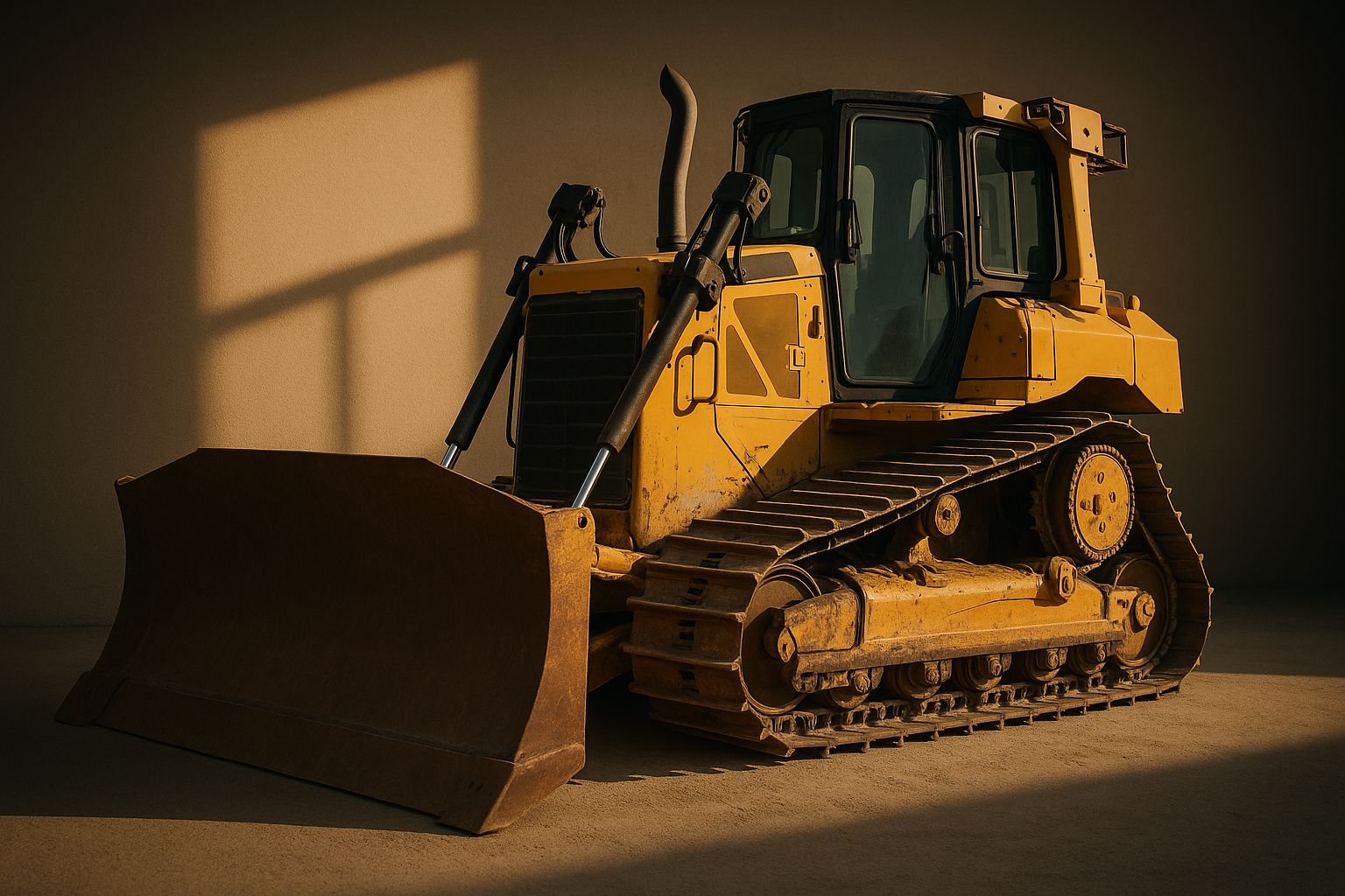 Människor samlade runt en traktor under en lantbruksauktion